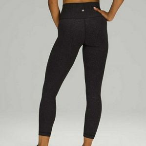 NWT Lululemon Wunder Train High-Rise Leggings 25" Crunch Black sz 20